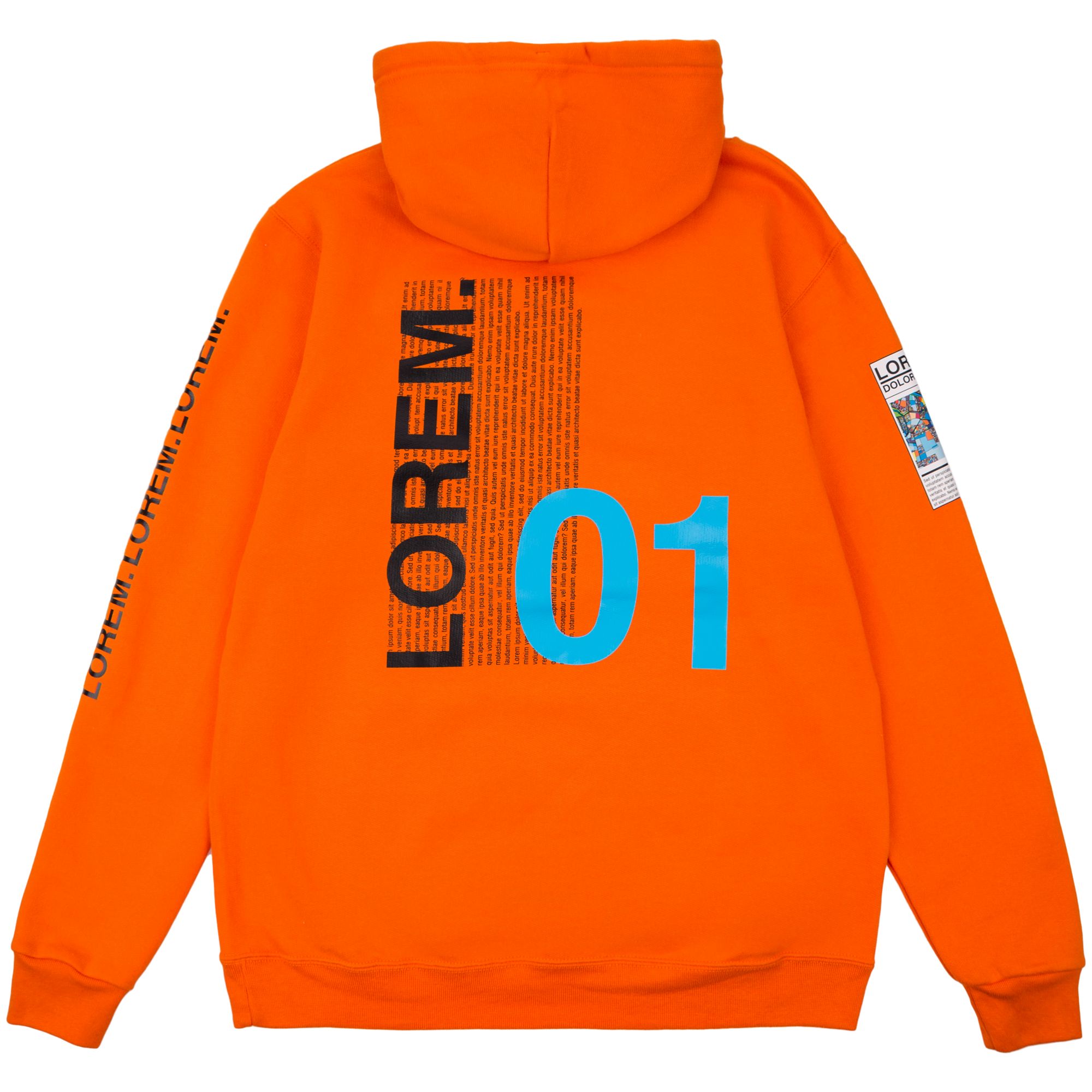 Printed Zip Hoodie